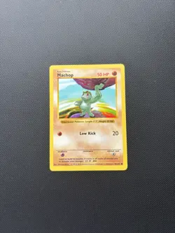 Pokemon Card Shadowless Base Set Machop 52/102 WOTC - Image 2