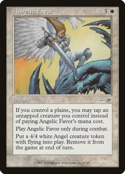 Angelic Favor - Foil Nemesis MP MTG - Image 1