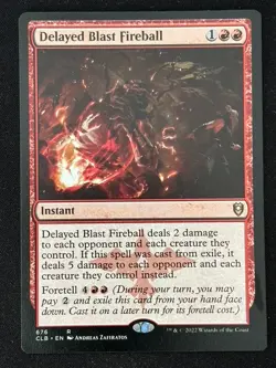 1x MTG Delayed Blast Fireball - Battle for Baldur's Gate (CLB) #676 - Magic - Image 1