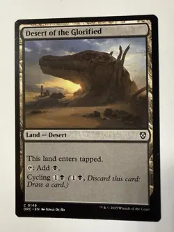 Desert of the Glorified 0149 Near Mint DRC Commander: Aetherdrift MTG Magic - Image 1