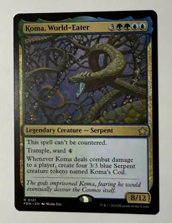 x1 Koma, World-Eater R MTG Foundations M/NM, English FDN - Image 1