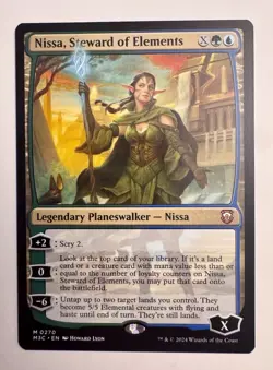 Nissa, Steward of Elements - M3C Mythic - MTG Magic Modern Horizons 3 Commander - Image 1