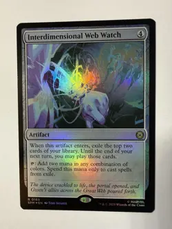 x1 Interdimensional Web Watch - Foil R MTG Marvel's Spider-Man M/NM, English - Image 1