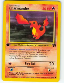 Charmander - 1st Edition - 50/82 Team Rocket - Pokemon TCG - 2000 - Image 1