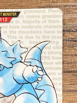 Pokemon Carddass Card Rhydon File No.112 Bandai Pocket Monsters Red ver. - Image 4