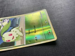 Pokemon TCG Chikorita Heartgold & Soulsilver 59/123 Reverse Holo Common LP - Image 2