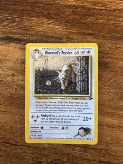 Pokemon TCG Giovanni's Persian 8/132 Gym Challenge Holo Rare Unlimited - Image 1