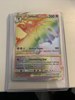 2022 Pokemon Hisuian Typhlosion VSTAR 193/189 Secret Rainbow NM/MINT HOLO+ RAW!! - Image 1