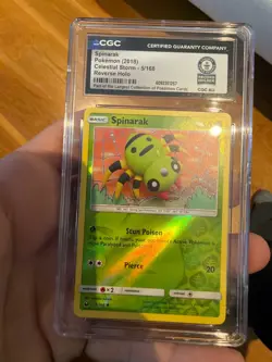 2018 Pokemon Spinarak - 5/168 REVERSE HOLO - Guinness World Record Holder - Image 1