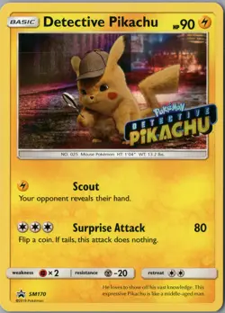 Detective Pikachu - (Stamped) Promo SM Promos SM170 NM Holofoil - Pokemon - Image 1
