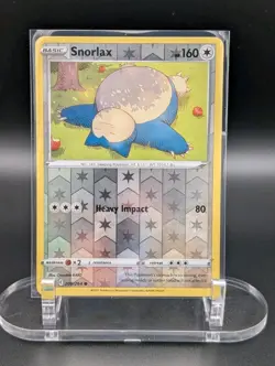 Snorlax *REVERSE HOLO* #206/264 (Fusion Strike) SWSH08 Pokemon *2021* - Image 1