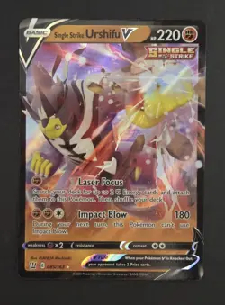 Single Strike Urshifu V Pokemon Battle Styles Ultra Rare 085/163 English Holo NM - Image 1