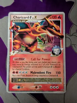 Charizard G Lv. X DP45 Pokemon Diamond & Pearl Black Star Promo Played - Image 1