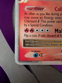 Charizard G Lv. X DP45 Pokemon Diamond & Pearl Black Star Promo Played - Image 3