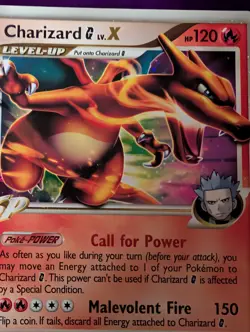 Charizard G Lv. X DP45 Pokemon Diamond & Pearl Black Star Promo Played - Image 5