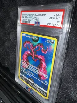 Pokemon Galarian Moltres SWSH284 SWSH: Sword & Shield Promo Holo PSA 10 2023 - Image 1
