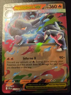 Mega Charizard X EX 013/094 Double Rare Phantasmal Flames Pokemon TCG - Image 1