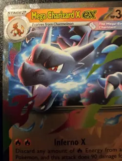 Mega Charizard X EX 013/094 Double Rare Phantasmal Flames Pokemon TCG - Image 2