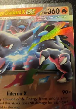 Mega Charizard X EX 013/094 Double Rare Phantasmal Flames Pokemon TCG - Image 3