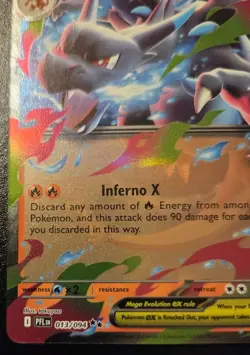 Mega Charizard X EX 013/094 Double Rare Phantasmal Flames Pokemon TCG - Image 4