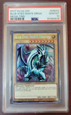 PSA 10 GEM MINT - Yugioh Blue-Eyes White Dragon CT14-EN002 Secret Rare Promo - Image 1