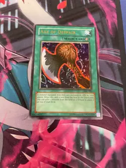 YUGIOH - AXE OF DESPAIR - ULTRA RARE - UNLIMITED - MRL - MP - Image 1
