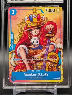 Monkey D Luffy - P-043 - PROMO EVENT GIVEAWAY - ONE PIECE CCG ACE GRADING 10 - Image 4