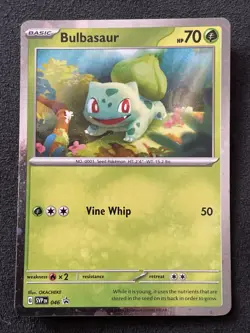 2023 Pokemon Scarlet & Violet 151 File Promo 046 Bulbasaur Swirl - Image 1
