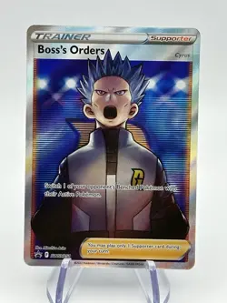 Pokemon TCG Cyrus boss's Orders Swsh251 Black Star Promo English (A1) - Image 1