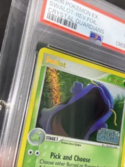 Pokemon Swalot 11/100 Reverse Holo Stamped 2006 Crystal Guardians PSA 8 NM-Mint - Image 5