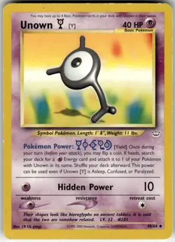 UNOWN [Y] - 40/64 - UC - NEO REVELATION - POKEMON - UNLIMITED - DAMAGED - Image 2