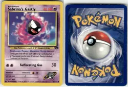 SABRINA'S GASTLY - 97/132 - C - GYM CHALLENGE - POKEMON - UNLIMITED - DAMAGED - Image 1