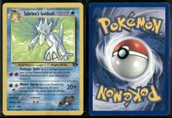 ✰ SABRINA'S GOLDUCK 30/132 RARE GYM CHALLENGE POKEMON ✰ DMG - Image 1