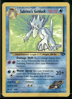 ✰ SABRINA'S GOLDUCK 30/132 RARE GYM CHALLENGE POKEMON ✰ DMG - Image 2