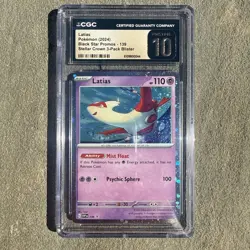 2024 POKEMON SVP EN-SV BLACK STAR PROMO #139 LATIAS CGC 10 PRISTINE - Image 1