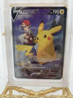 2022 Pokemon Lost Origin TG16 Pikachu V PSA 9 Full Art Trainer Gallery - Image 2