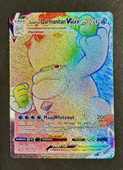 Pokemon Galarian Darmanitan VMAX (Secret) - 187/185 : Vivid Volt TCG NM/M - Image 1
