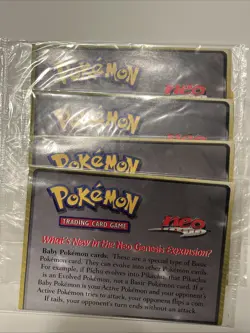 Pokemon Neo Genesis Marill #29 Black Star Promo Factory Sealed Set Of 4 🎁 - Image 2