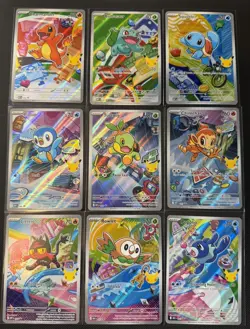 Pokemon 2026 First Partner Series 1 llustration Collection Full Set of 9 Promo - Image 1