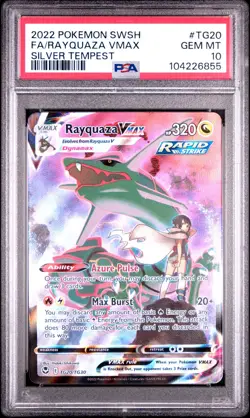 PSA 10 RAYQUAZA VMAX TG20/TG30 SILVER TEMPEST 2022 POKEMON TRAINER RARE - Image 1