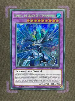 Trishula, the Dragon of Icy Imprisonment - BLAR-EN048 - Secret Rare - Yugioh - Image 1