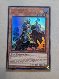 Yugioh | Ancient Warriors - Virtuous Liu Xuan - IGAS-EN011 - Ultra Rare 1st VLP - Image 1