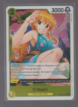 O-NAMI OP06-101 RARE WINGS OF THE CAPTAIN ONE PIECE FOIL NEAR MINT - Image 1