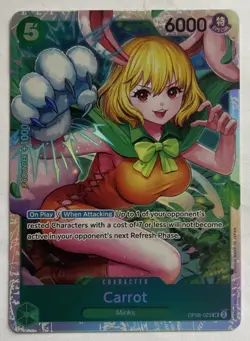 One Piece TCG - x2 Carrot OP08-023 Super Rare English Foil NEAR MINT 2024 - Image 2