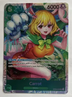 One Piece TCG - x2 Carrot OP08-023 Super Rare English Foil NEAR MINT 2024 - Image 4