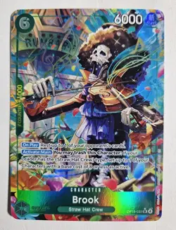 One Piece TCG Brook OP15-032 Alternate Art English Mint Adventure Kamis Island - Image 1