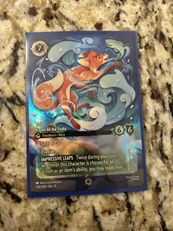 Disney Lorcana Tod Knows All the Tricks Floodborn Hero Foil Character Card - Image 1