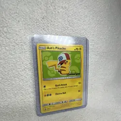 Pokemon Ash's Pikachu SM112 Promo Card SM Set Quick Attack Electro Ball - Image 3