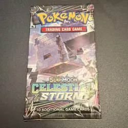 Pokemon Sun & Moon Celestial Storm Booster Pack 10 Cards Trading Card Game - Image 1