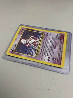 Pokemon Mewtwo TCG Base Set Holo Unlimited Rare Card 10/102 ITALIAN LP - Image 3